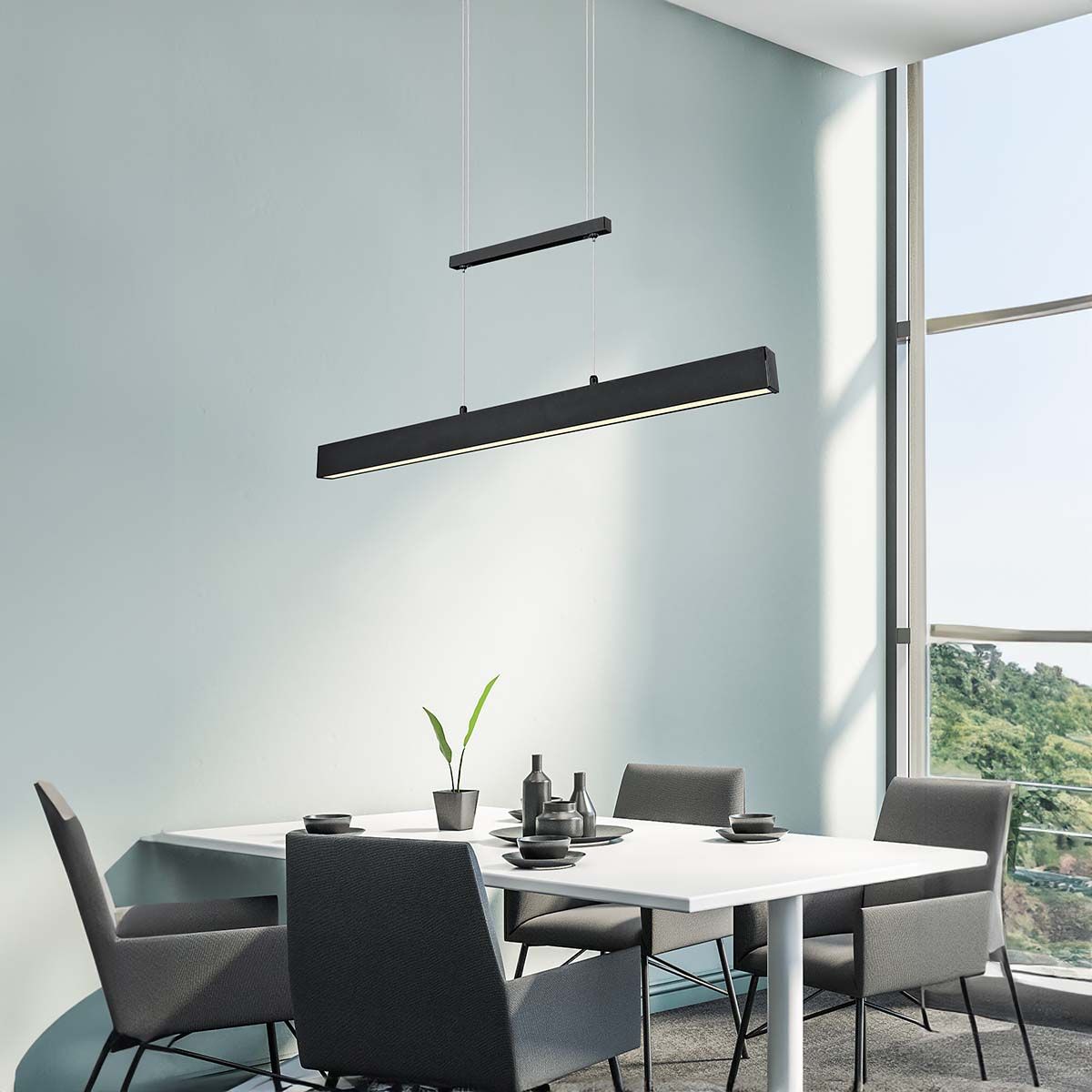 Lampadari & plafoniere:  LED Pendelleuchte, 3700 Lumen, Länglich – Nuovo (secondo la descrizione) da Kreuzlingen venduto da Smart-Light 1