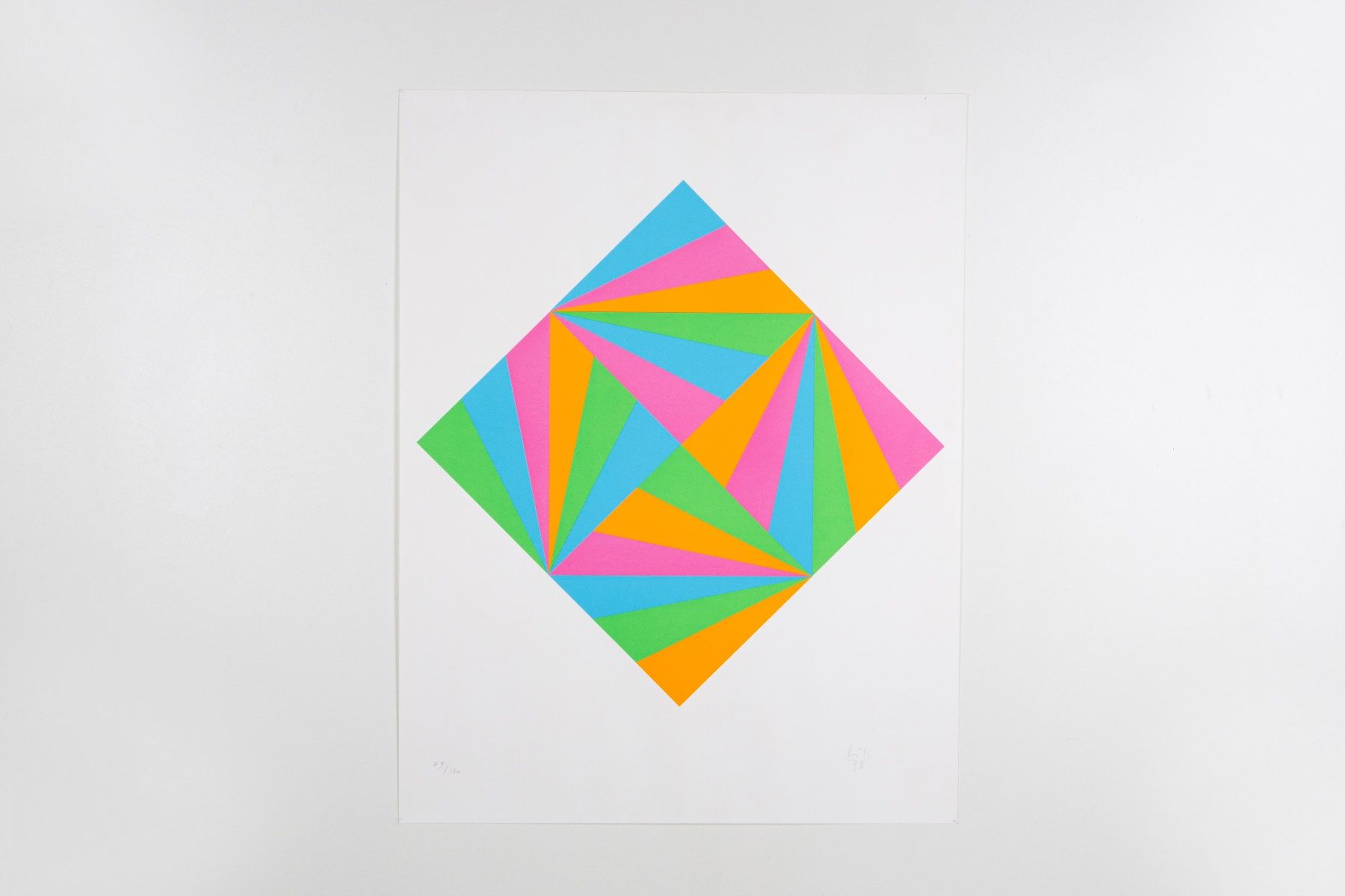 Grafica & Litografie: Max Bill (1908-1994) Lithographie 1993 – Usato da Biel/Bienne venduto da lux2000