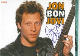 JON BON JOVI original in person Autogramm / signiert (COA)