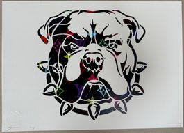 Death: Vuitton Bulldog, POP Art signiert 21/100