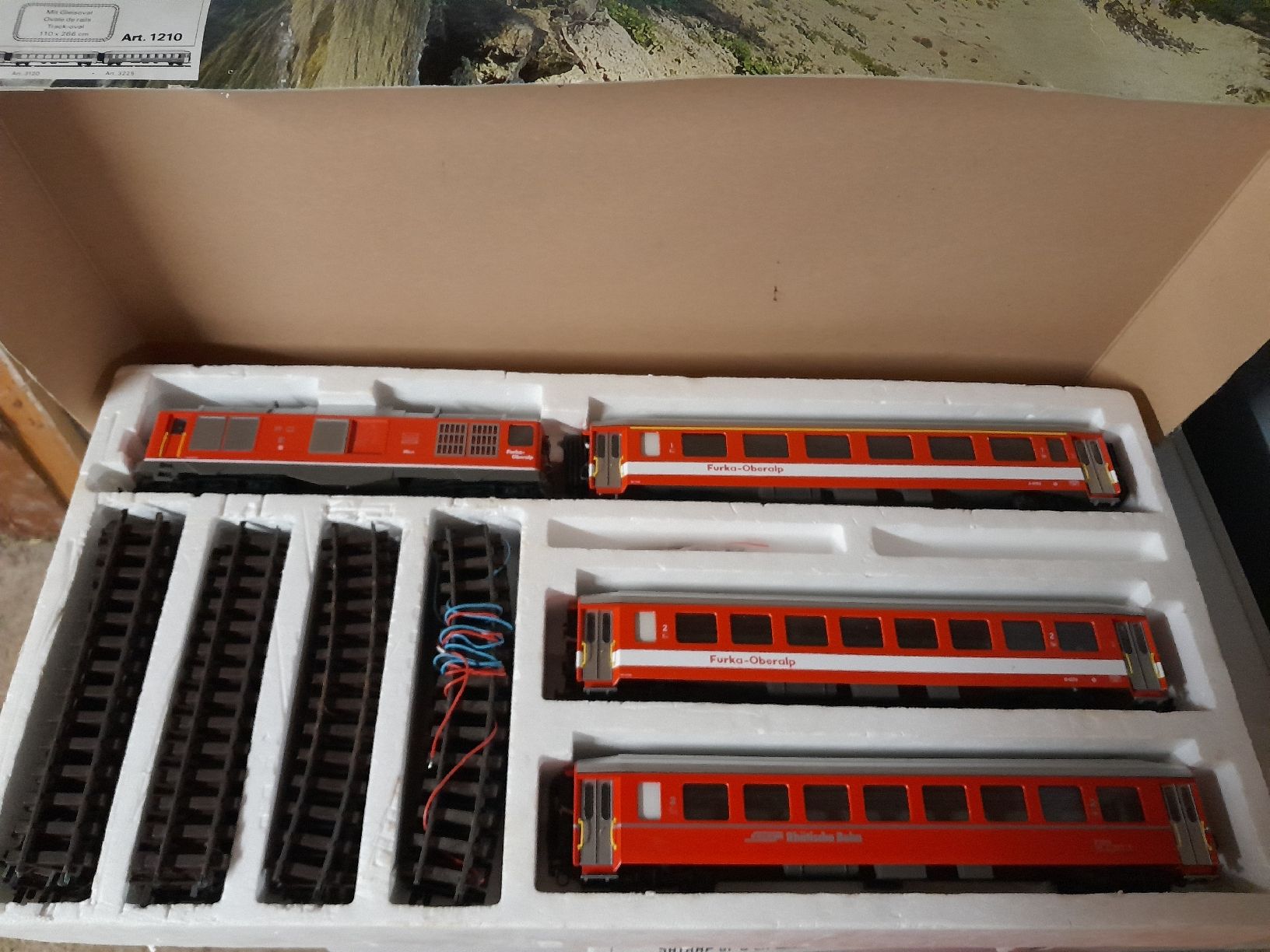 Fama Modellini di ferrovie: Fama Alpenbahn Glacier Express 0m Set – Difettoso da Heimisbach venduto da ifechso 2