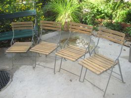 4x Gartenstuhl Klappstuhl ELEFANT / Manufactum