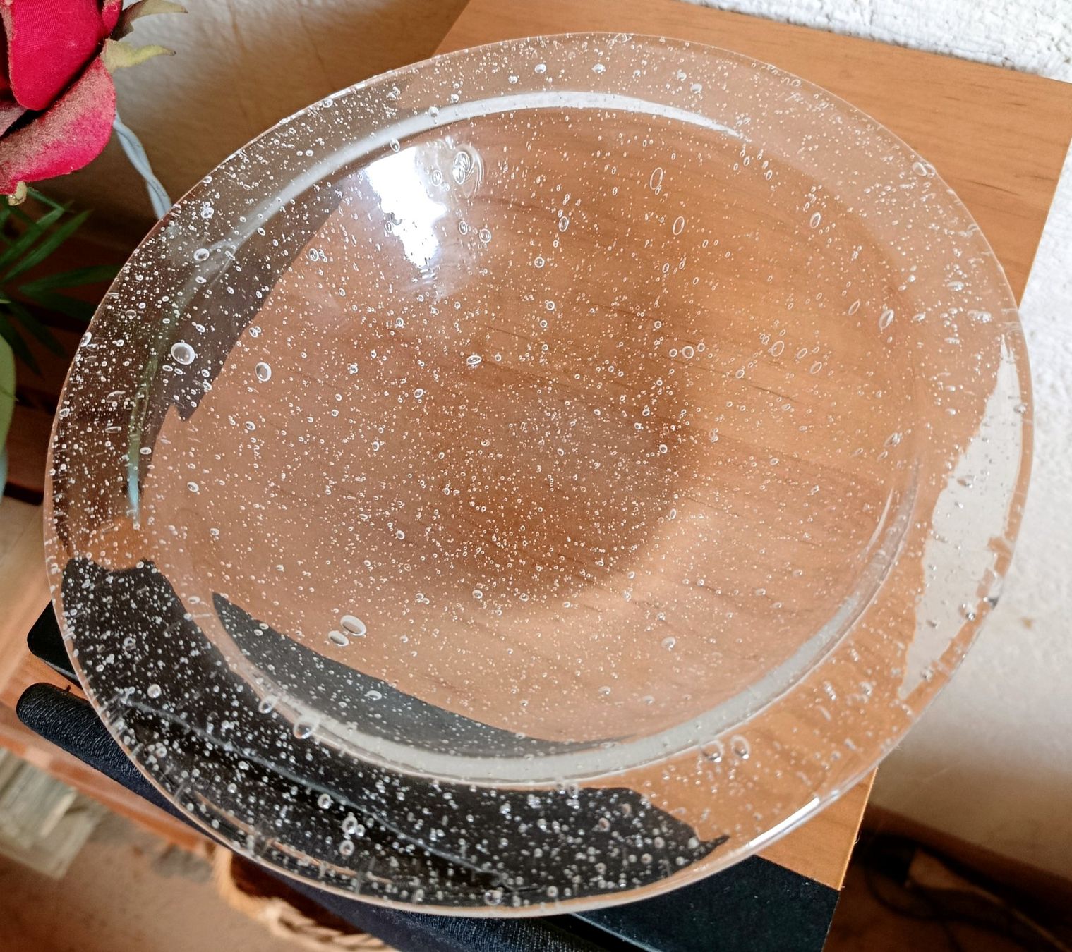 Gläser: Glasschale mit Blasenstruktur / Bubbled Glass – Gebraucht aus Bern von Delphin77 1