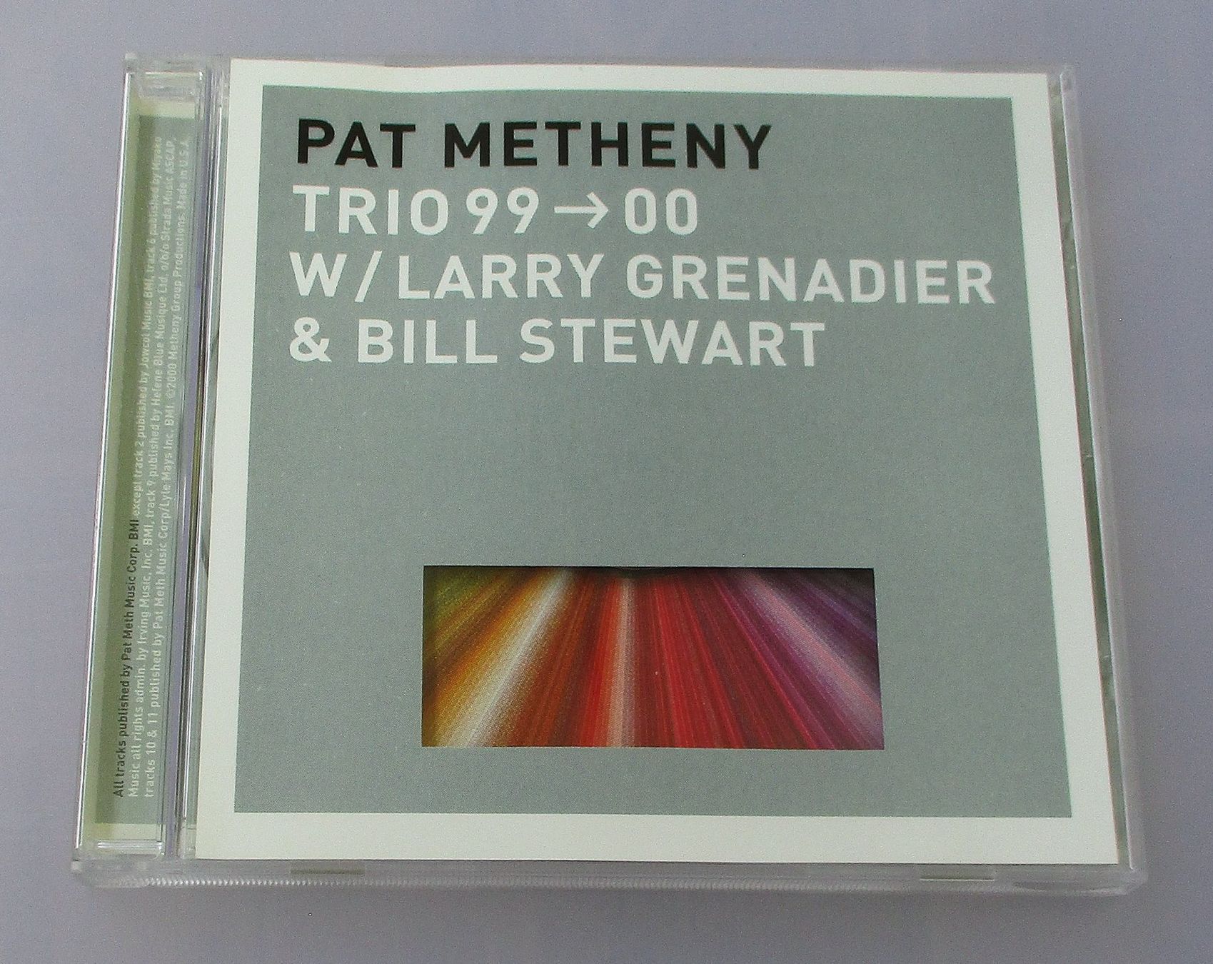 CD: PAT METHENY - Trio 99-00 – Usato da Wattwil venduto da Muriel11