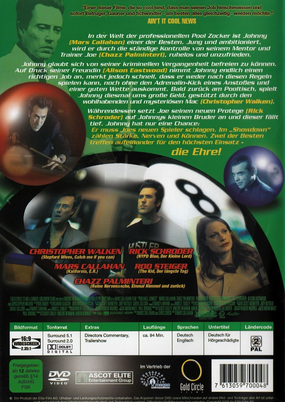 Tutti i DVDs: Poolhall Junkies [DVD] – Usato da Bitsch venduto da Melando 1