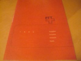 CH 1995 Jahresbuch mit Halbmodstempel mit Basler Tauben Bloc