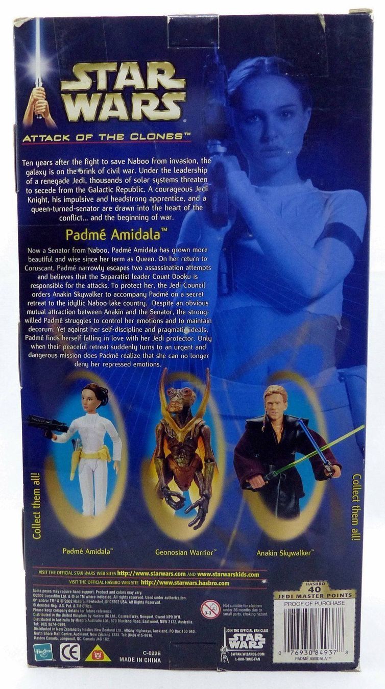 Star Wars Figuren: STAR WARS PADME AMIDALA BIG ACTION FIGURE ATTACK CLONES 2002 – Neu und originalverpackt aus Lugano von YouWantUS 3