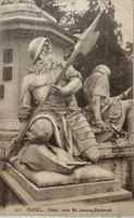 BASEL  -  Detail vom St. Jakobs-Denkmal  1907