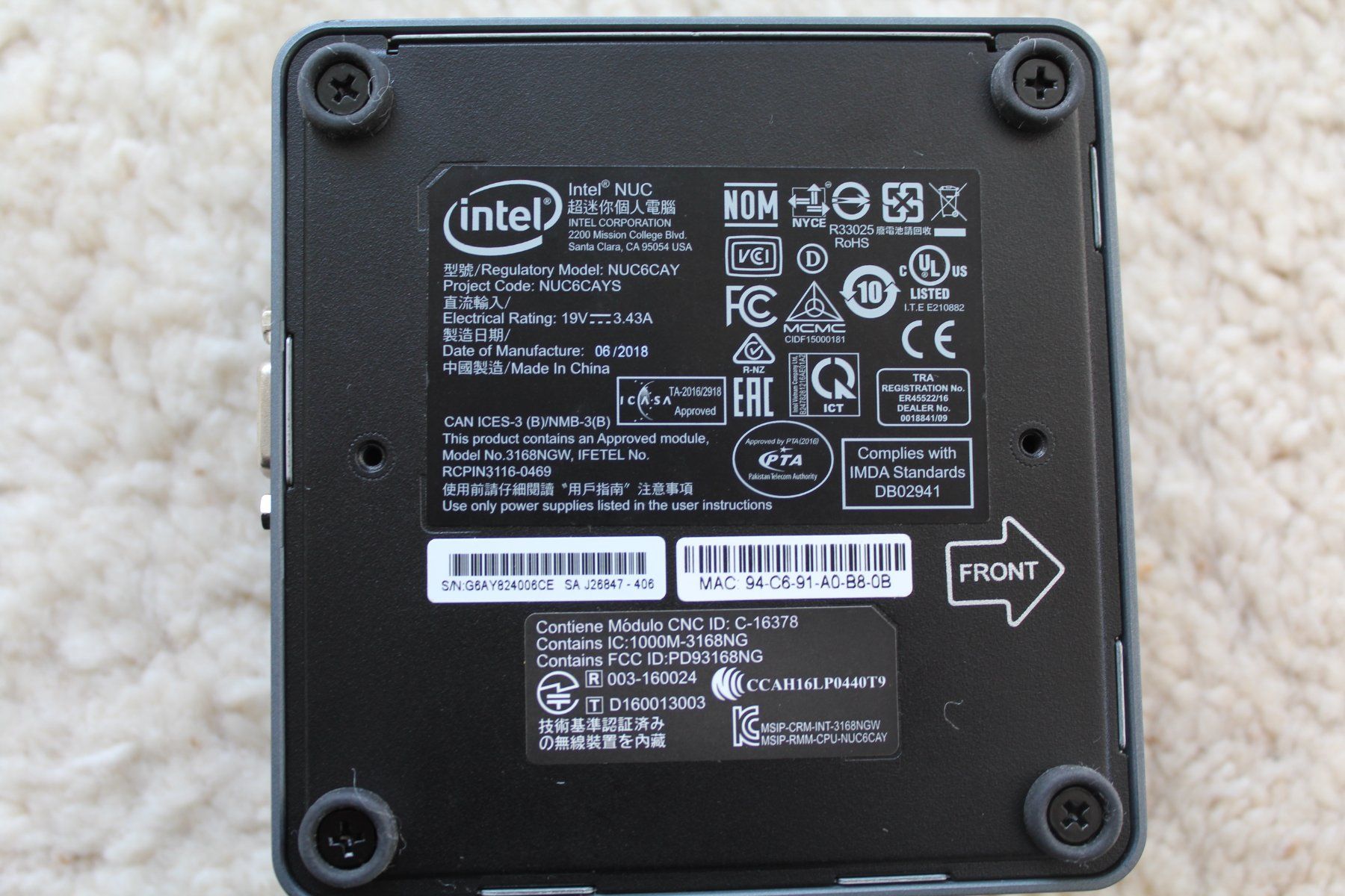 Intel PCs: Intel NUC NUC6CAYS – Gebraucht aus St. Gallen von checco40 4