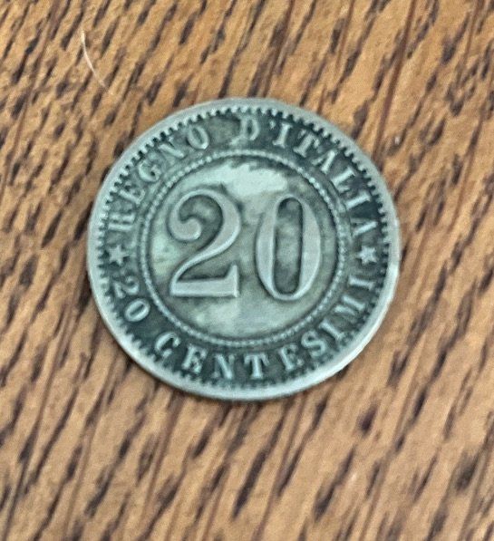 Alle Münzen: 2 Lira 1897 & 20 Centisimi 1895 – Gebraucht aus Emmenbrücke von DanielStulz62 1