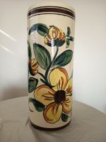 Vintage Keramik Schirmständer / Bodenvase 47 cm handbemalt 