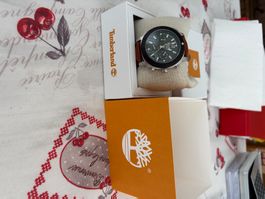 Montre Timberland chronographe cuir marron occasion