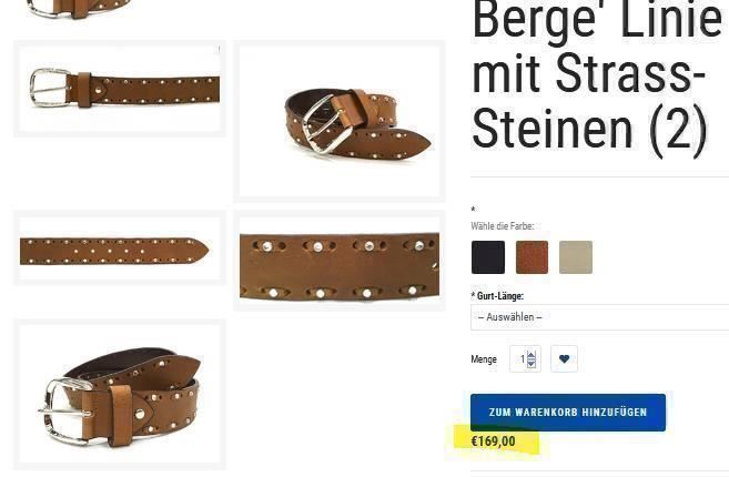 Cinture: BERGÉ Gürtel / ceinture – Usato da Collonges venduto da Allegree 9