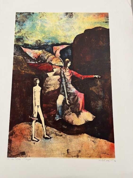 Grafica & Litografie: MICHELE MAINOLI LITHOGRAPHIE SIGNIERT NUMMERIERT – Usato da Gersau venduto da grafik-kunst 4