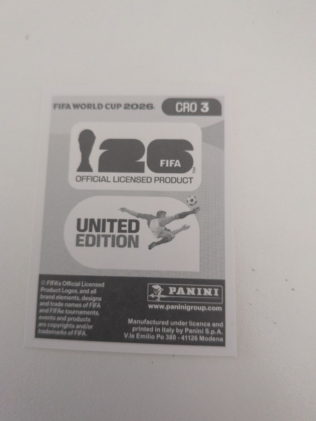 Panini Cartes à collectionner: CRO 3 – D'occasion à Wermatswil par oo8 1