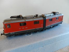 H0 DC HAG E-Lok Re 6/6 2 teilig SBB rot