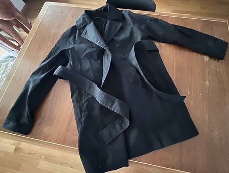 COS Kurzjacke / Trenchcoat-Style, Schwarz, Gr. 36 (EUR)