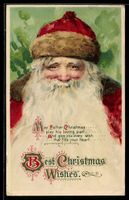 Lächelnder Weihnachtsmann mit roter M