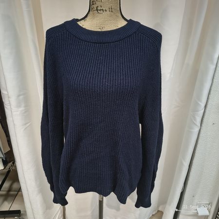 Strickpullover Zebra dunkelblau Grösse L gebraucht