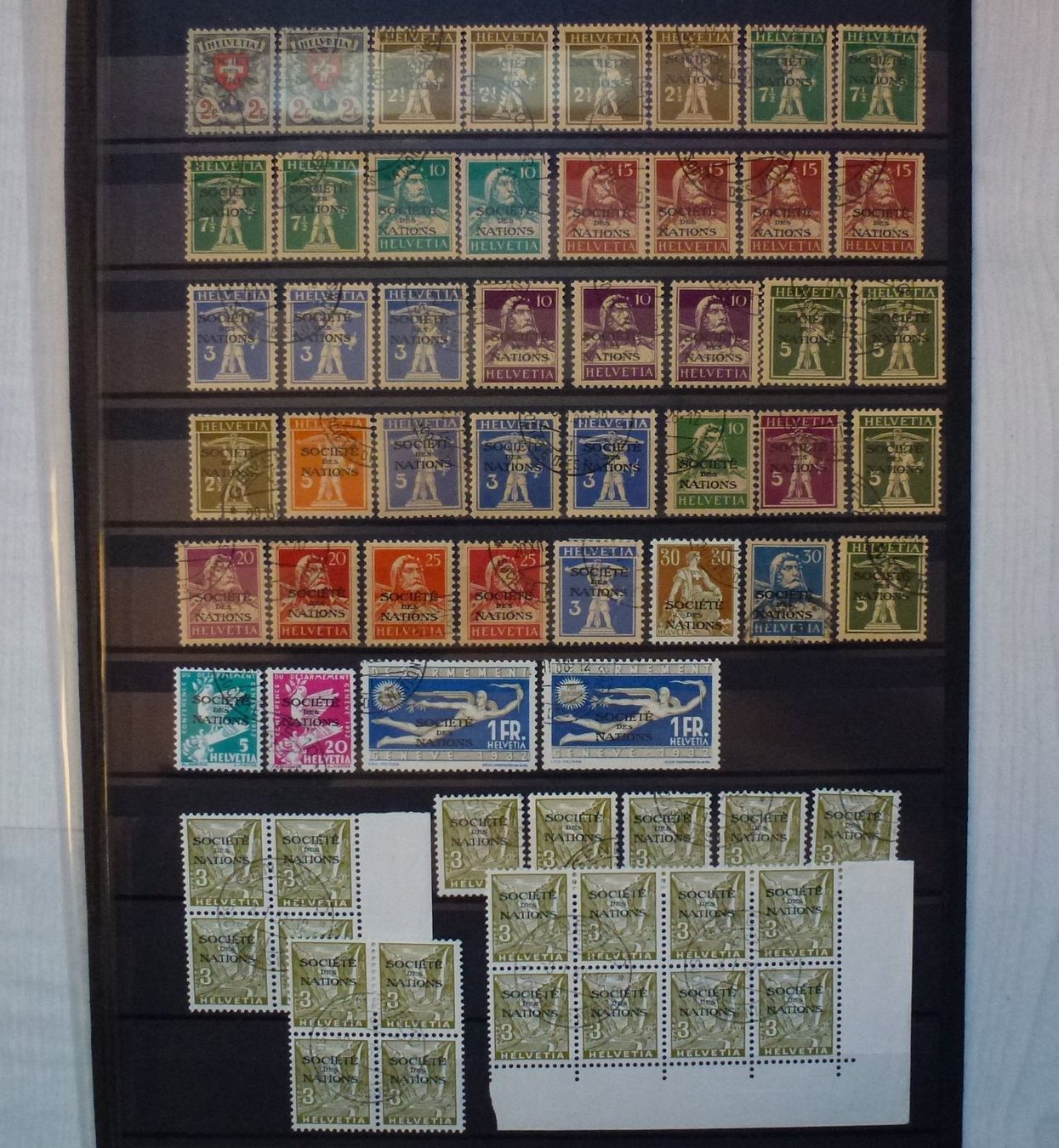 Alle Briefmarken: Posten Dienstmarken, SDN, Courrier de la Nations – Gebraucht aus Walkringen von Casablanca777 4
