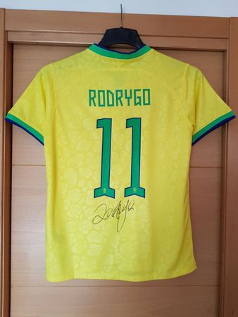 Rodrygo - Brasilien Home Trikot - Signiert