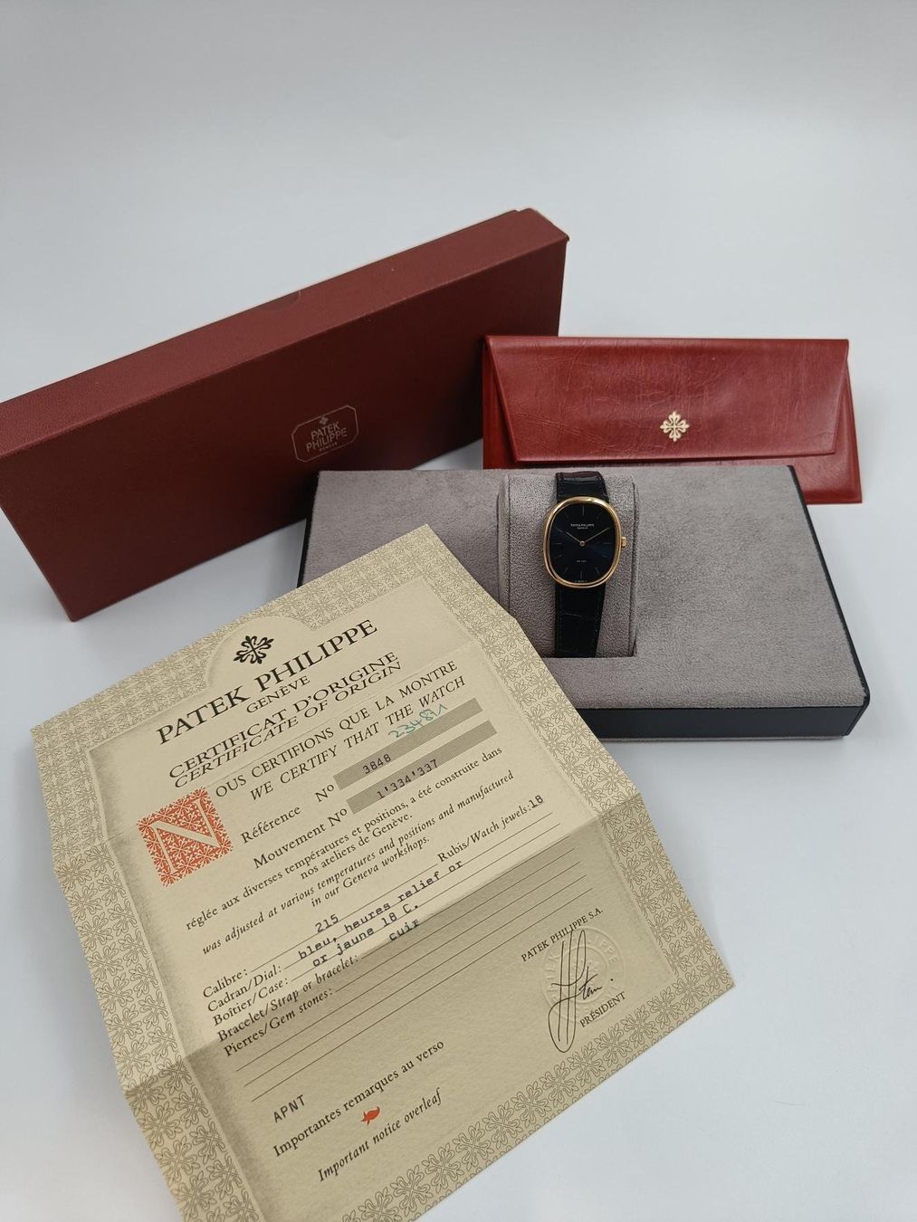 Patek Philippe Orologi: PATEK PHILIPPE " ELLIPSE D'OR " BEYER SIGNED, 3848 FULL SET – Usato da Luzern venduto da EdiGem 1