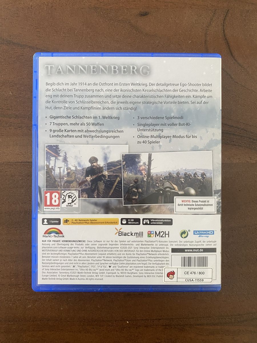 Sony Spiele: Tannenberg - WW1 Eastern Front - für PS5 – Gebraucht aus Thunstetten von Virus_33 2