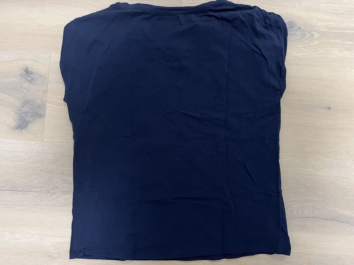 Top: Top mit Kappenärmeln navy S neu – Nuovo (secondo la descrizione) da Birrwil venduto da vanyboo 3