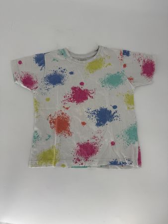Shirt mit Farbspritzer-Design Gr. 110 von Primark