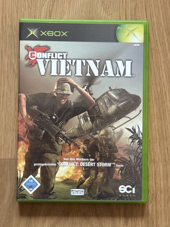 Jeu vidéo original MICROSOFT Xbox Conflict Vietnam, testé CIB