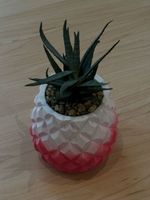 Pink Deko-Ananas Topf mit künstlicher Pflanze, neu!