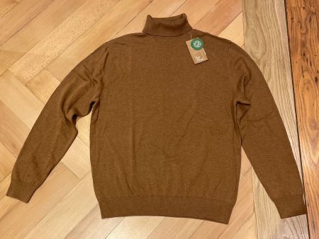 Cognacfarbener C&A Rollkragenpullover Gr. L (Neu) Bio Cotton