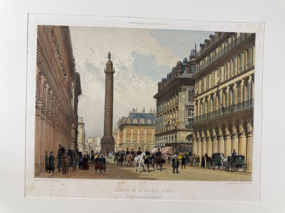 Lithographyparis Column of the Great Army Place Vendome in F (Gebraucht ...