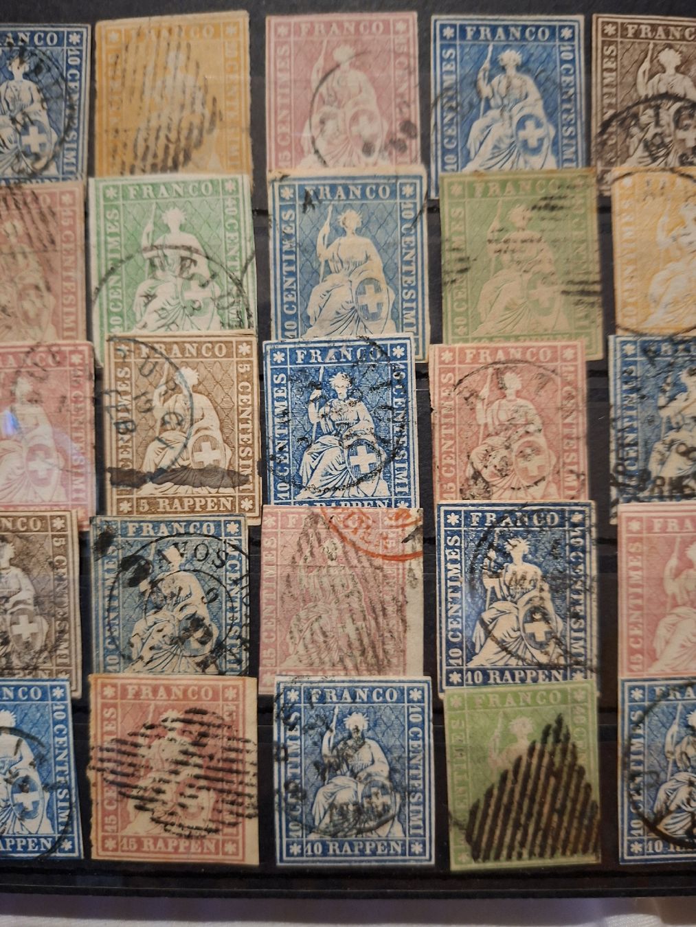 Tutti i francobolli: Strubel Lot 45 Stk. div. – Usato da Balgach venduto da SIMEON27 2