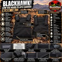 BLACKHAWK! Low Vis Hard Plate Carrier  Schwarz  Gr. L