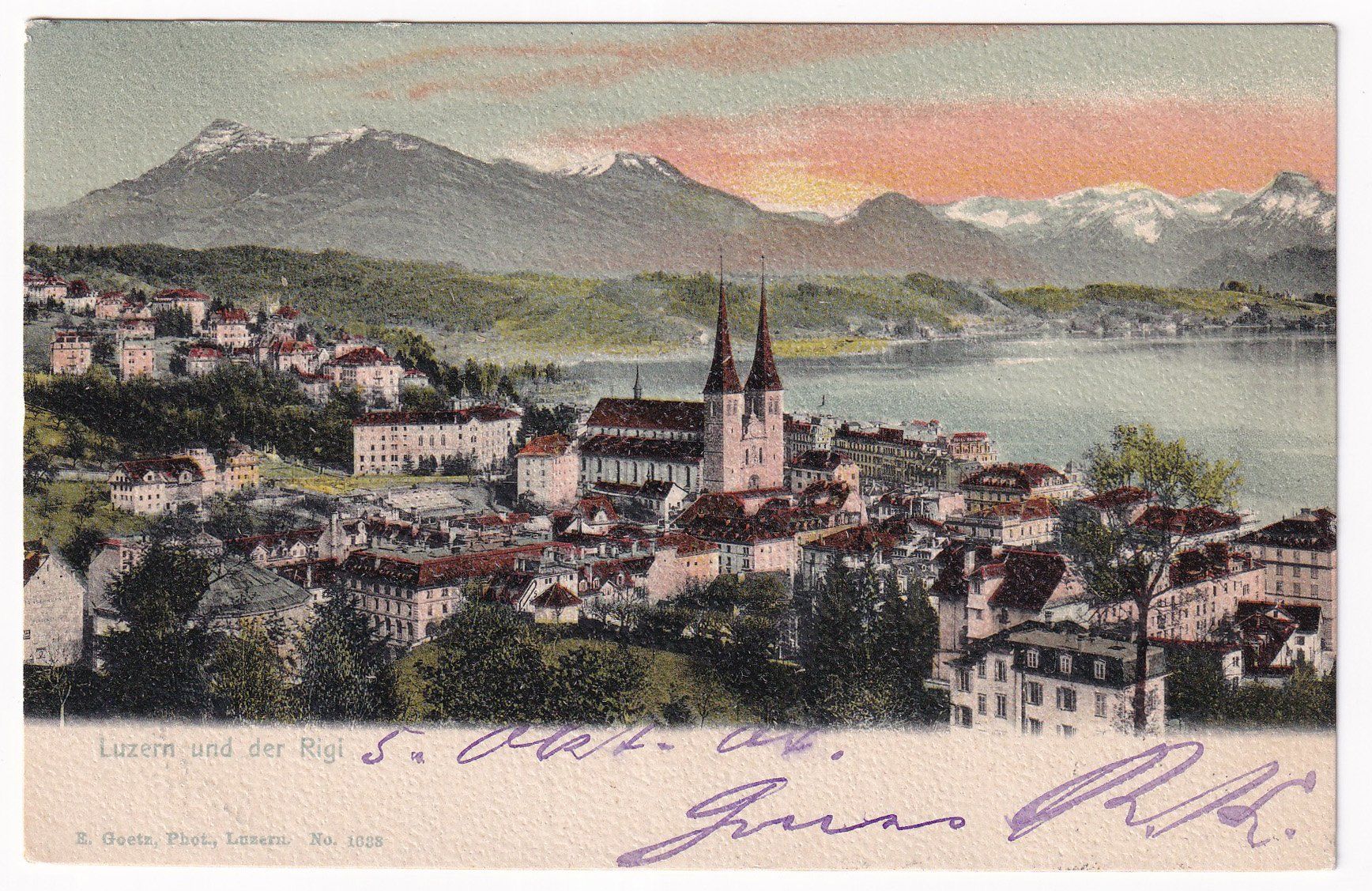 Cartoline postali: Luzern und der Rigi 1904 – Usato da Cormoret venduto da Pascalll2001