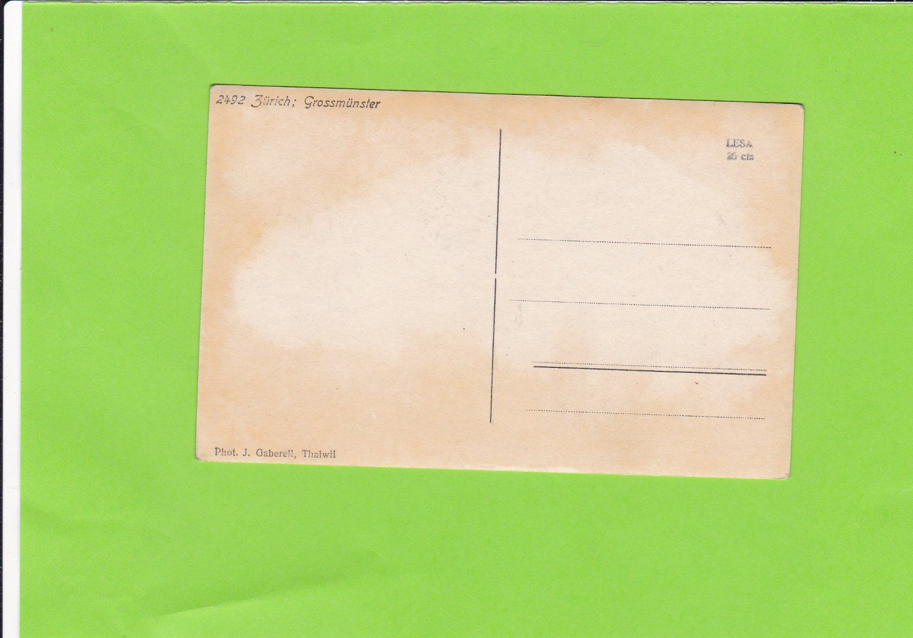 Cartoline postali: Zürich-Grossmünster – Usato da St. Peterzell venduto da neckertal 1