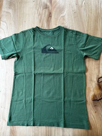 Quiksilver T-Shirt Grün Grösse 14 guter Zustand