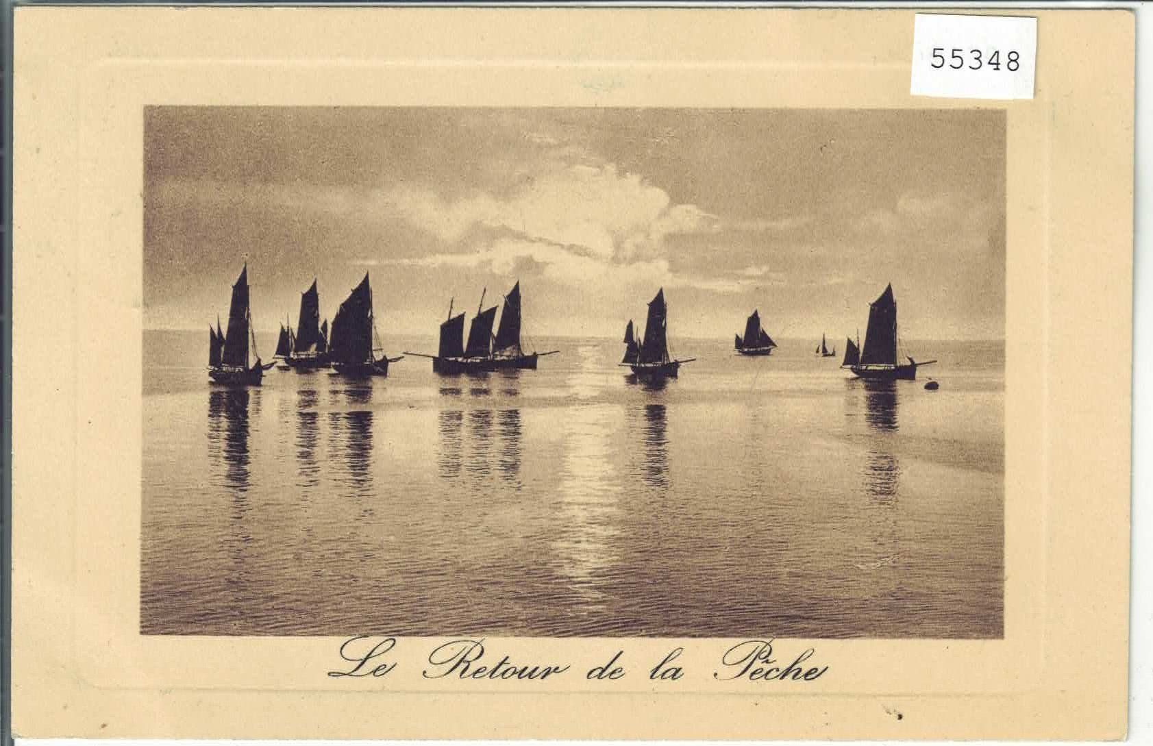 Cartes postales: Le Retour de la Peche - Barque – D'occasion à Ettingen par Kartenplanet