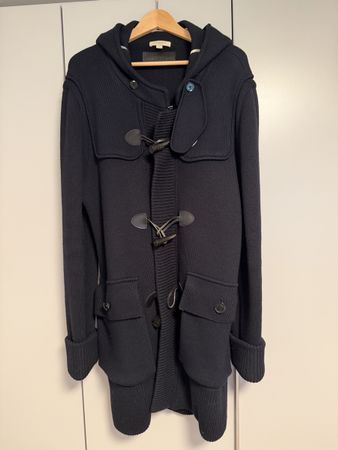 Strickmantel Burberry Brit mit Kapuze schwarz Grösse S