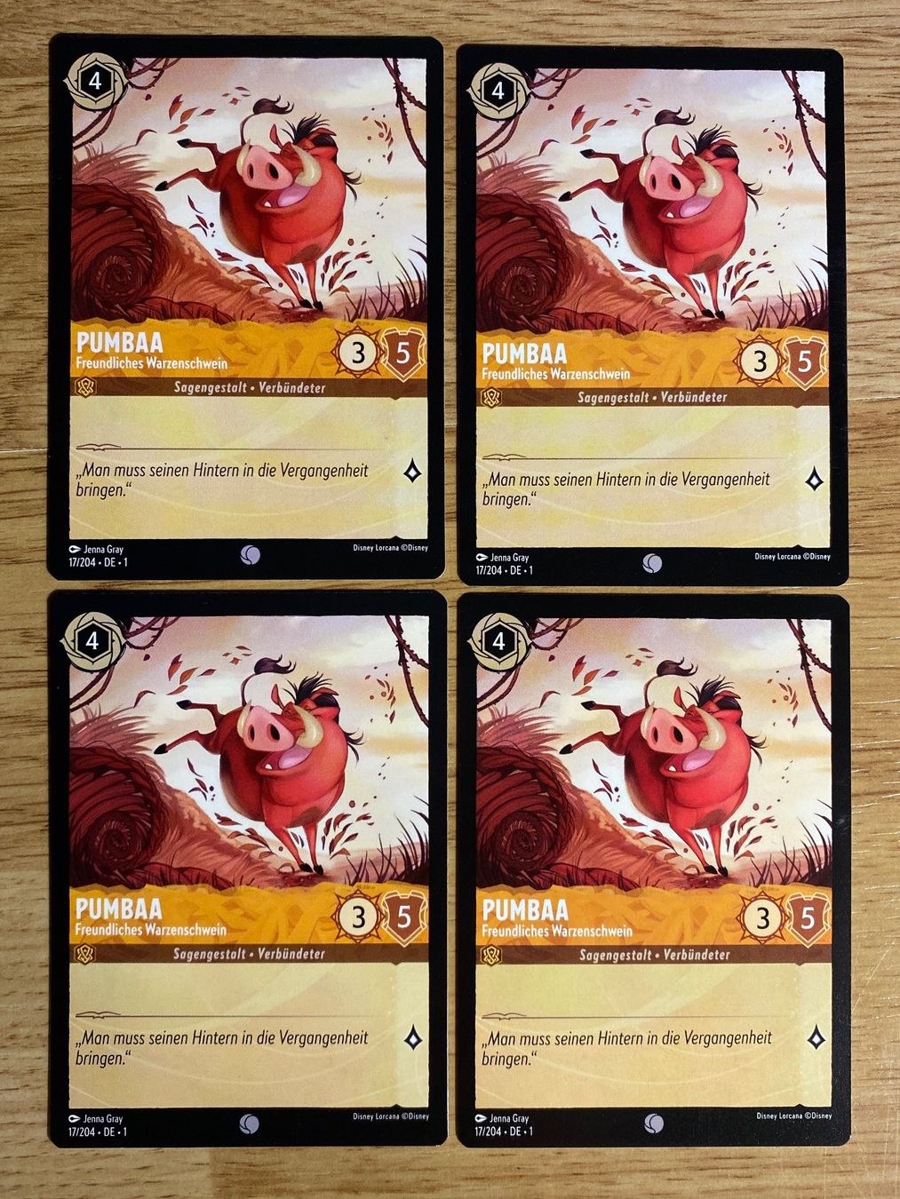 Disney Carte collezionabili: Pumbaa DE 17 Disney Lorcana 1 – Nuovo (secondo la descrizione) da Rafz venduto da SaintCruz