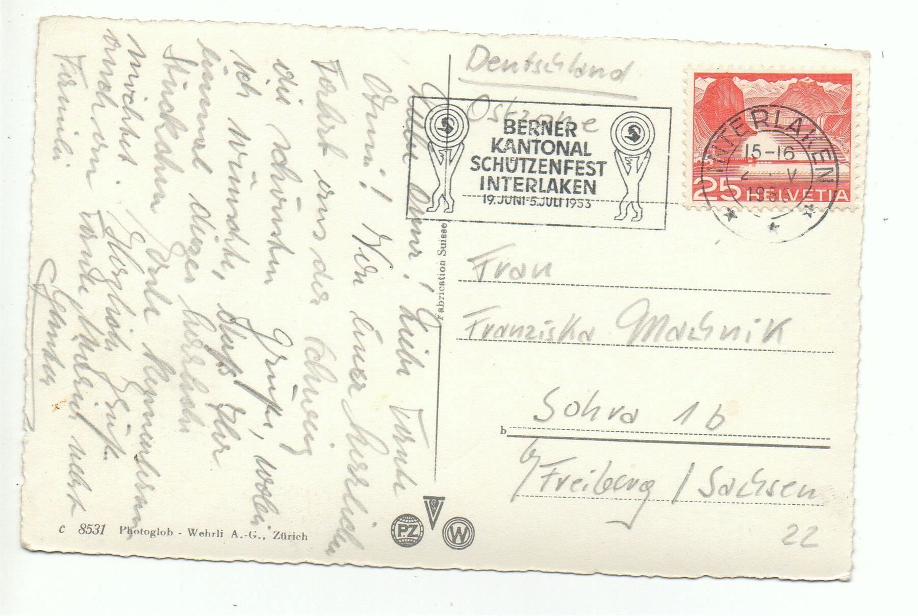 Cartes postales: GUNTEN mit Stockhornkette – D'occasion à Jona par philajona 1