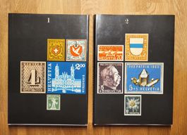zwei Bücher über Schweizer Briefmarken Silva-Verlag