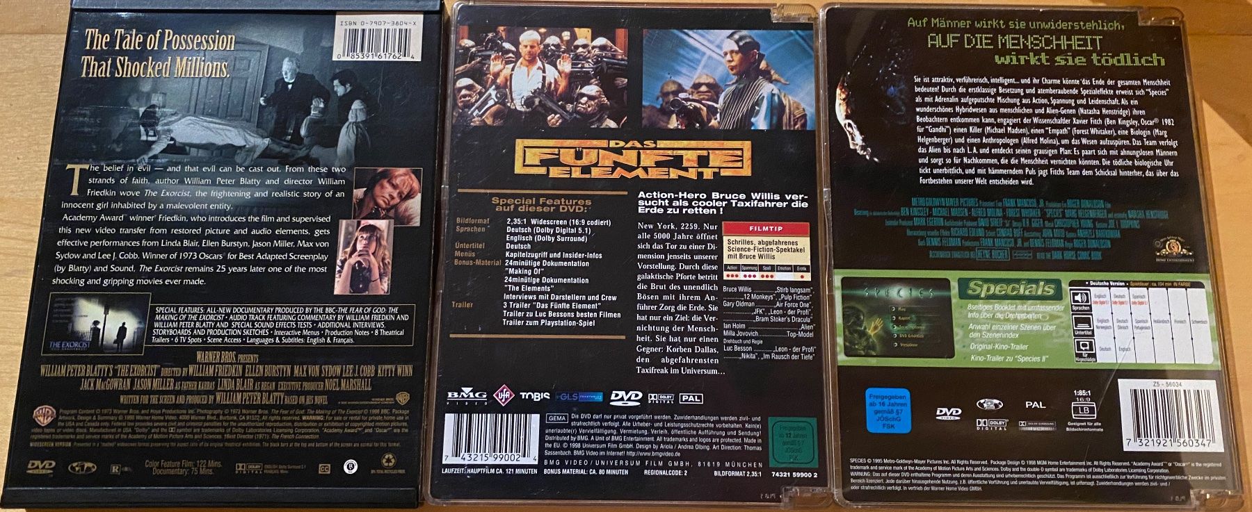 Alle DVDs: Horror SciFi Collection [3 DVDs] – Gebraucht aus Unterengstringen von NOISE 1