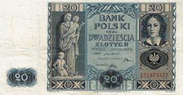 Polen 20 Zlotych 1936 P-77 Emilia Plater VZ