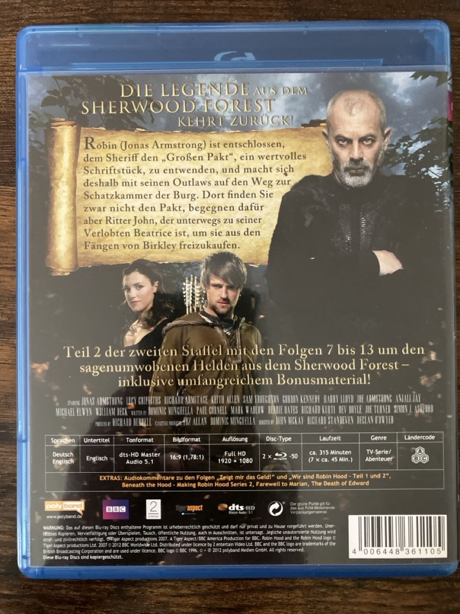 Tutti i DVDs: Robin Hood Staffel 2.2 BluRay – Usato da Glarus venduto da Jhuber78 1