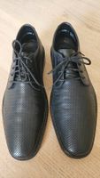 Herren Halbschuhe Rieker Leder schwarz Grösse 42 Top Zustand