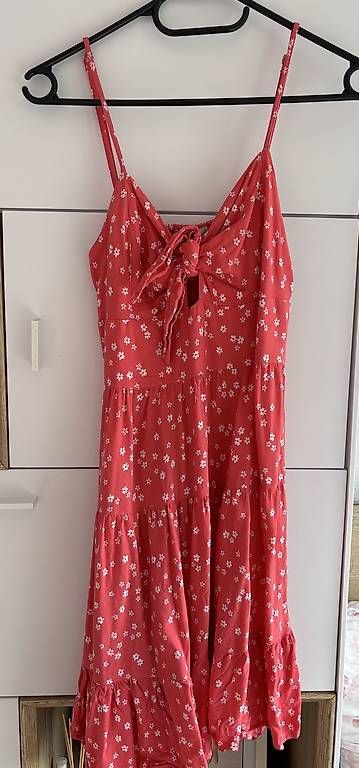 Vestiti: rotes Sommerkleid mit Schleife – Usato da Chur venduto da gio_6rlp