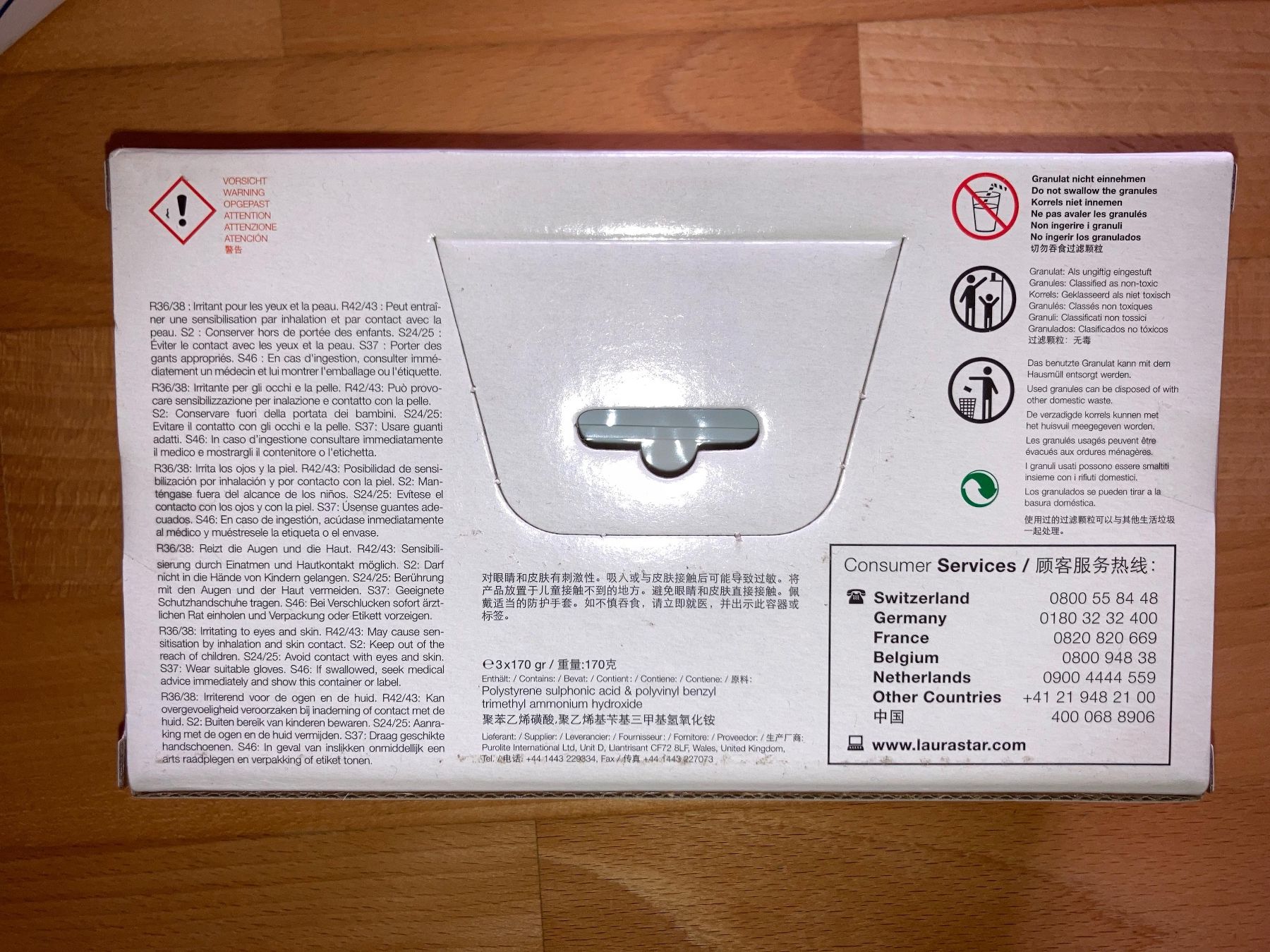 Laurastar Sanitari: LAURASTAR - Aqua Refill - Nachfüllpackung – Nuovo e nell'imballaggio originale da Schönenbuch venduto da dave_75 1