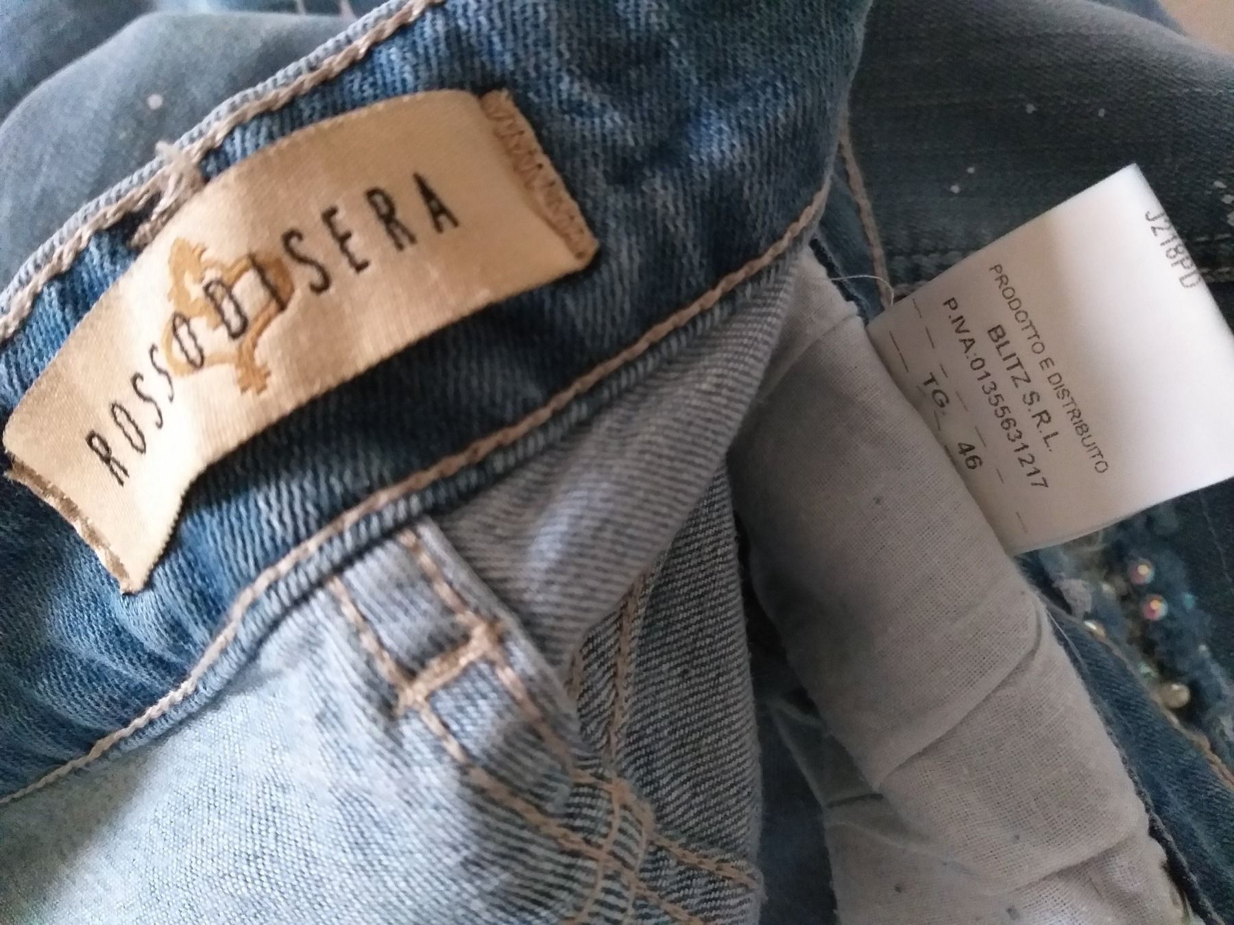 Jeans: ROSSODISERA Jeans taille / Grosse 40 CH (46 IT) – Usato da Cossonay-ville venduto da Super-Price-Quality 9